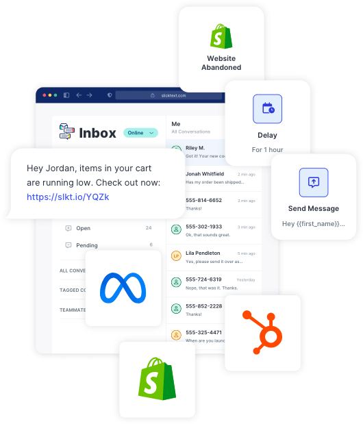 SlickText features and integrations that grow your business the way SimpleTexting can’t