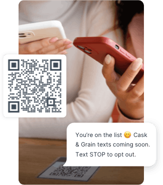 Example of a QR code created by SlickText for an enterprise marketing strategy