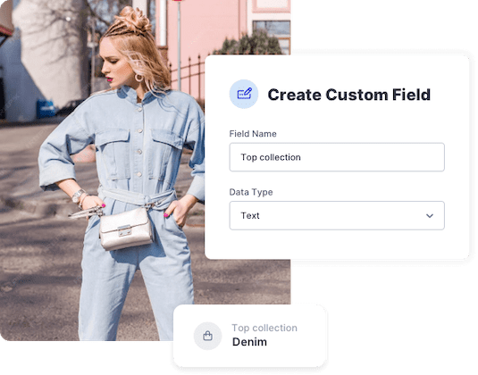 Example of custom fields to store customer data in SlickText
