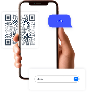Example of a QR code that can be scanned to send a text and join a Shopify store’s text messaging program
