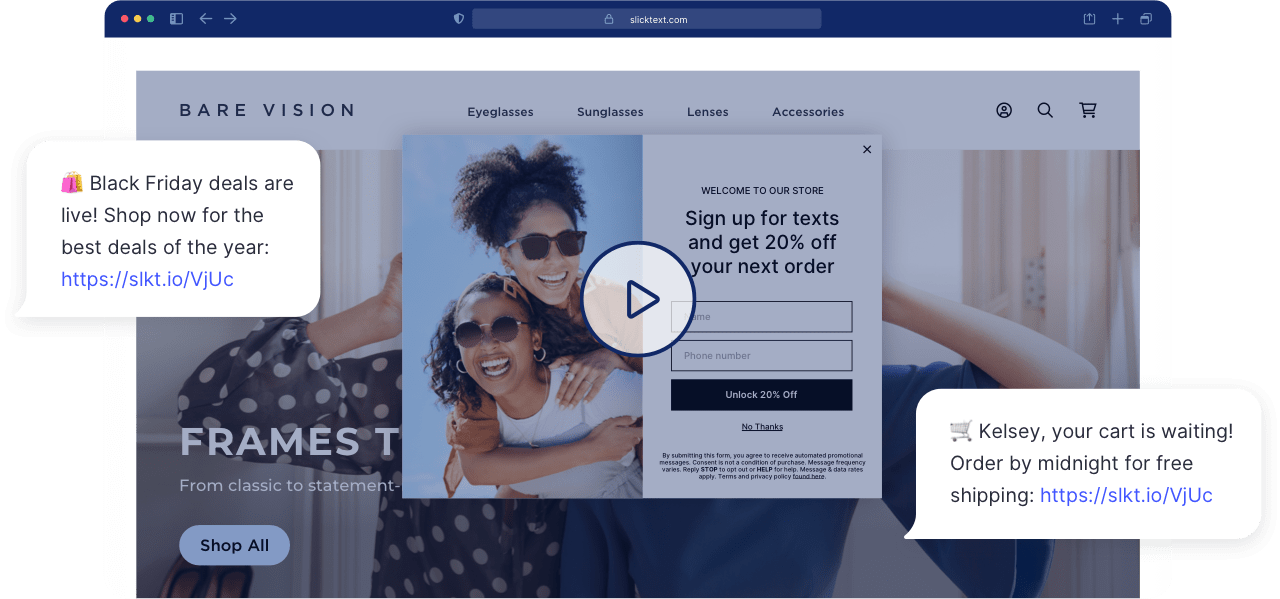 Video of an automated marketing platform for Shopify users