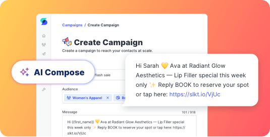 Example of fully compliant mass texting for healthcare
