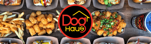 Photo of menu items from Dog Haus, a restaurant achieving success with SMS marketing