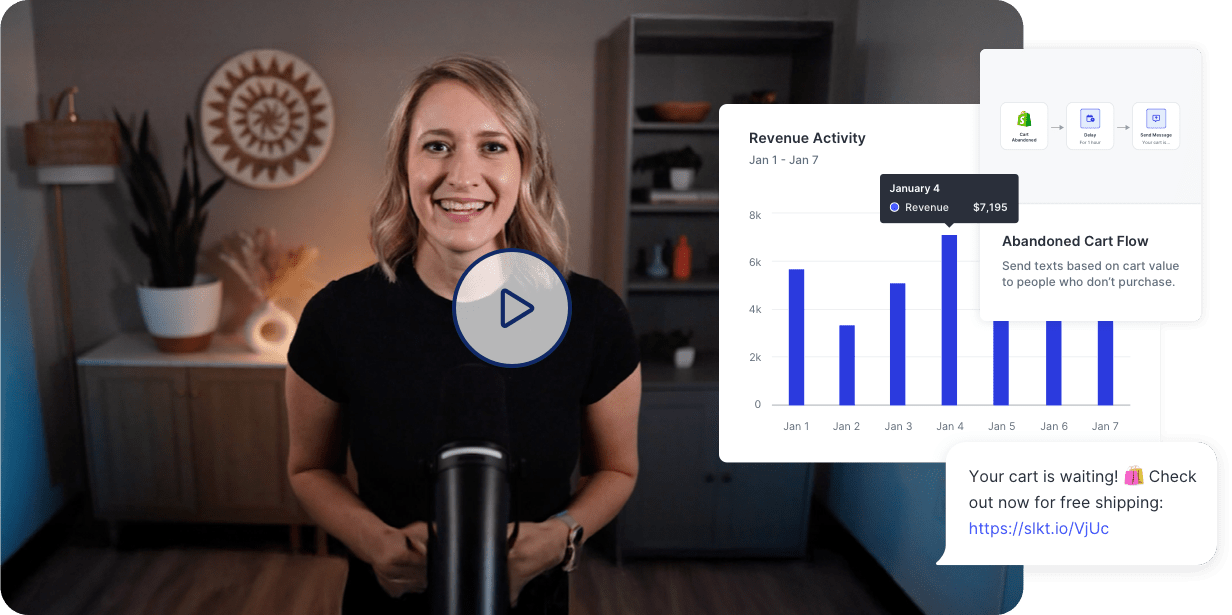 Video lesson on using automated texting software
