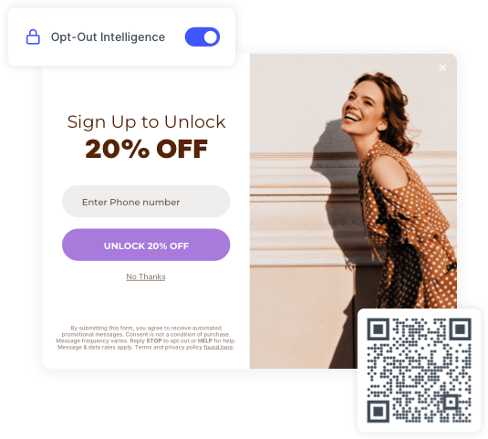 Example of a website popup to help you collect subscribers compliantly
