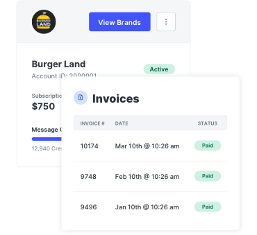 Examples of client billing options for marketing agencies using SlickText