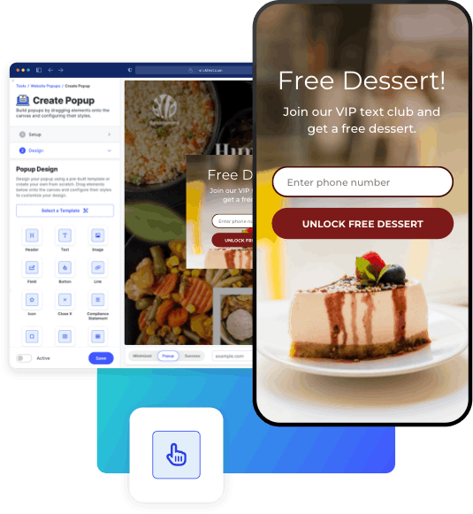 Example of list growth tools for agencies using SMS marketing
