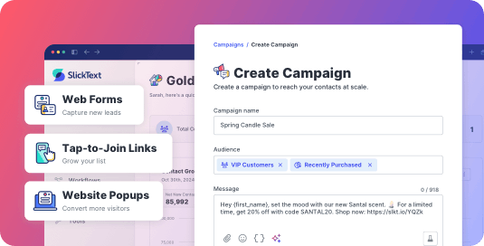 Creating an SMS marketing campaign is easy according to SlickText reviewers